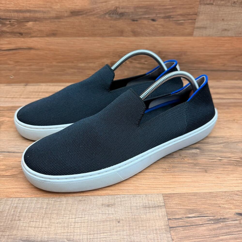 Rothy's The Slip On Sneaker Black Women’s Size 9 Slip On Washable Casual Shoes